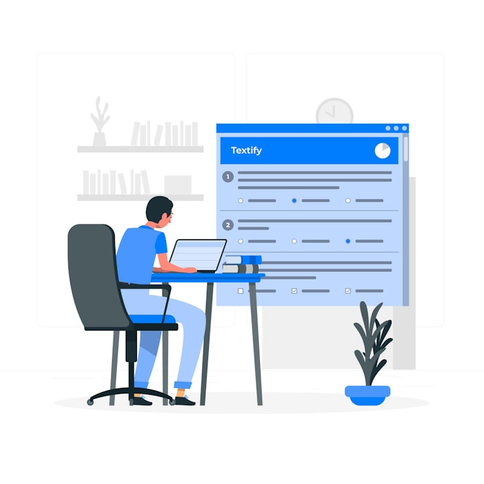 иллюстрация человек работает